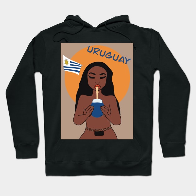 Uruguay Hoodie by Giovanna Gil Alves